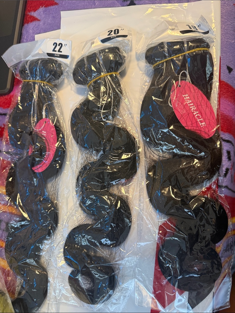 & Other Stories Black Wavy Clip-In Hair Extensions Trio